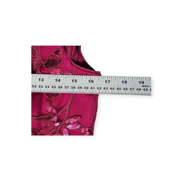 Tadashi Shoji Pink Sequin Embroidered Lace Gown NWT 8 - Picture 6 of 10